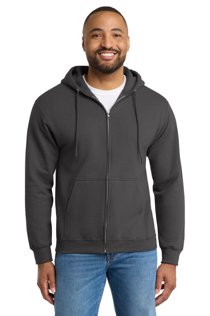 Port & Co™ Essential Fleece Full-Zip Hooded Sweatshirt