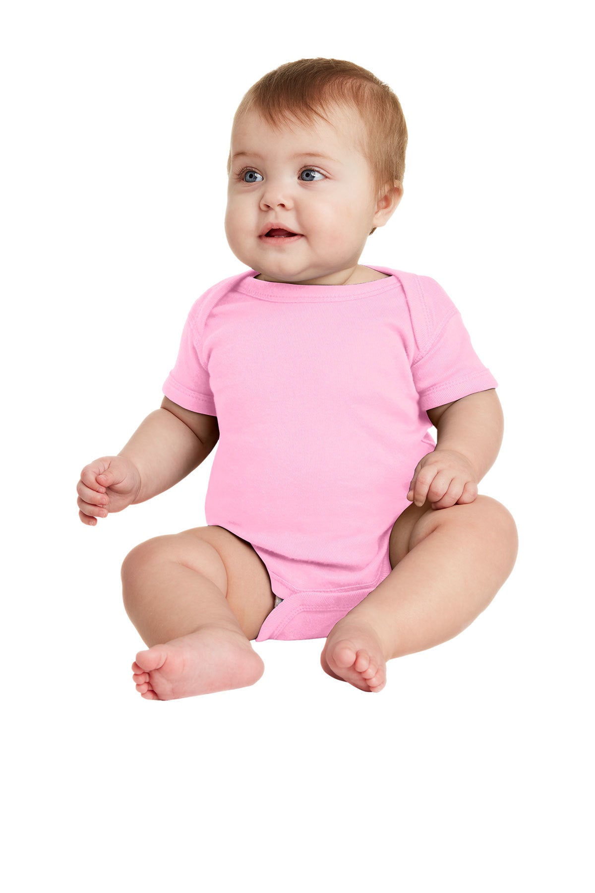 Infant Short Sleeve Baby Rib Bodysuit
