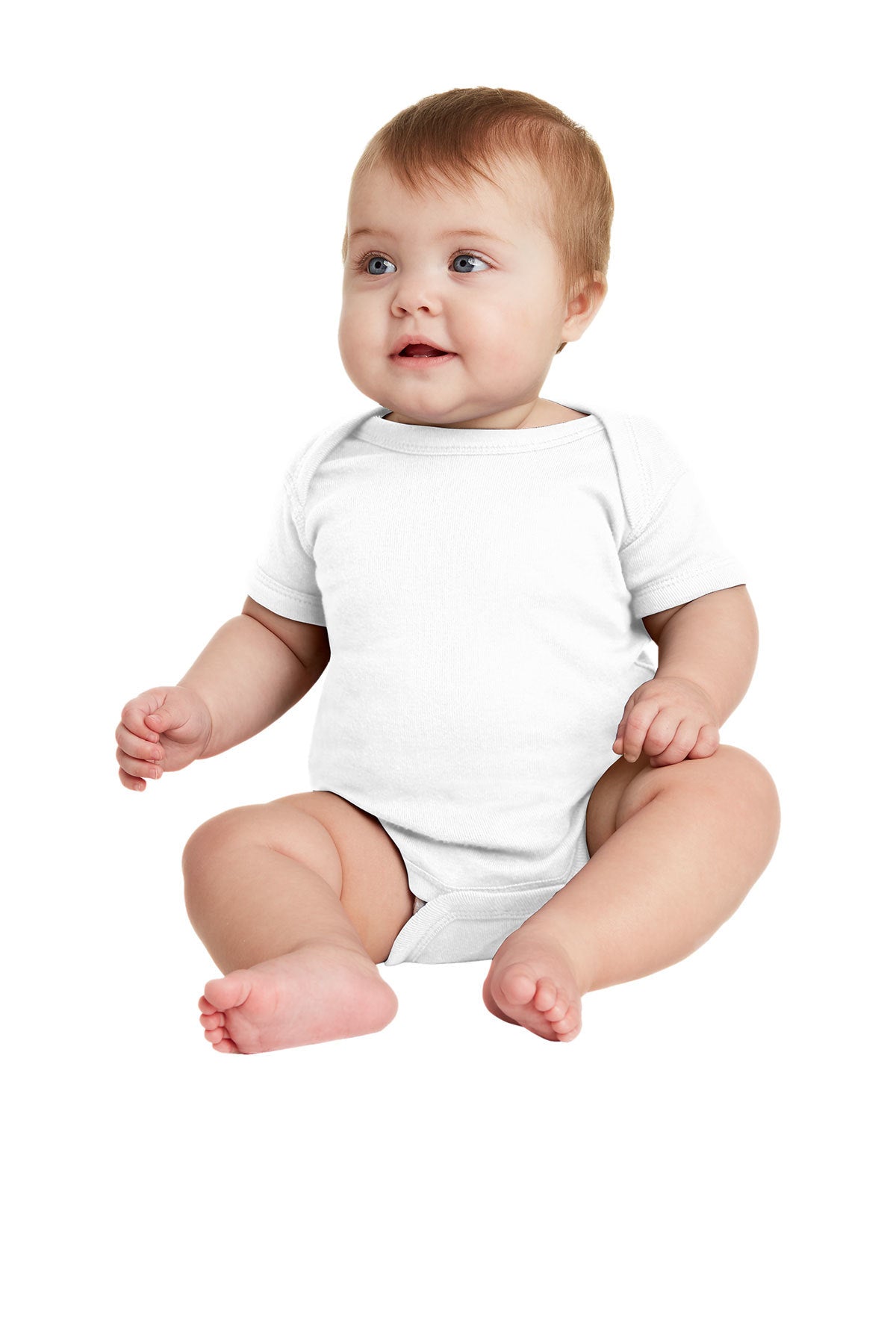 Infant Short Sleeve Baby Rib Bodysuit